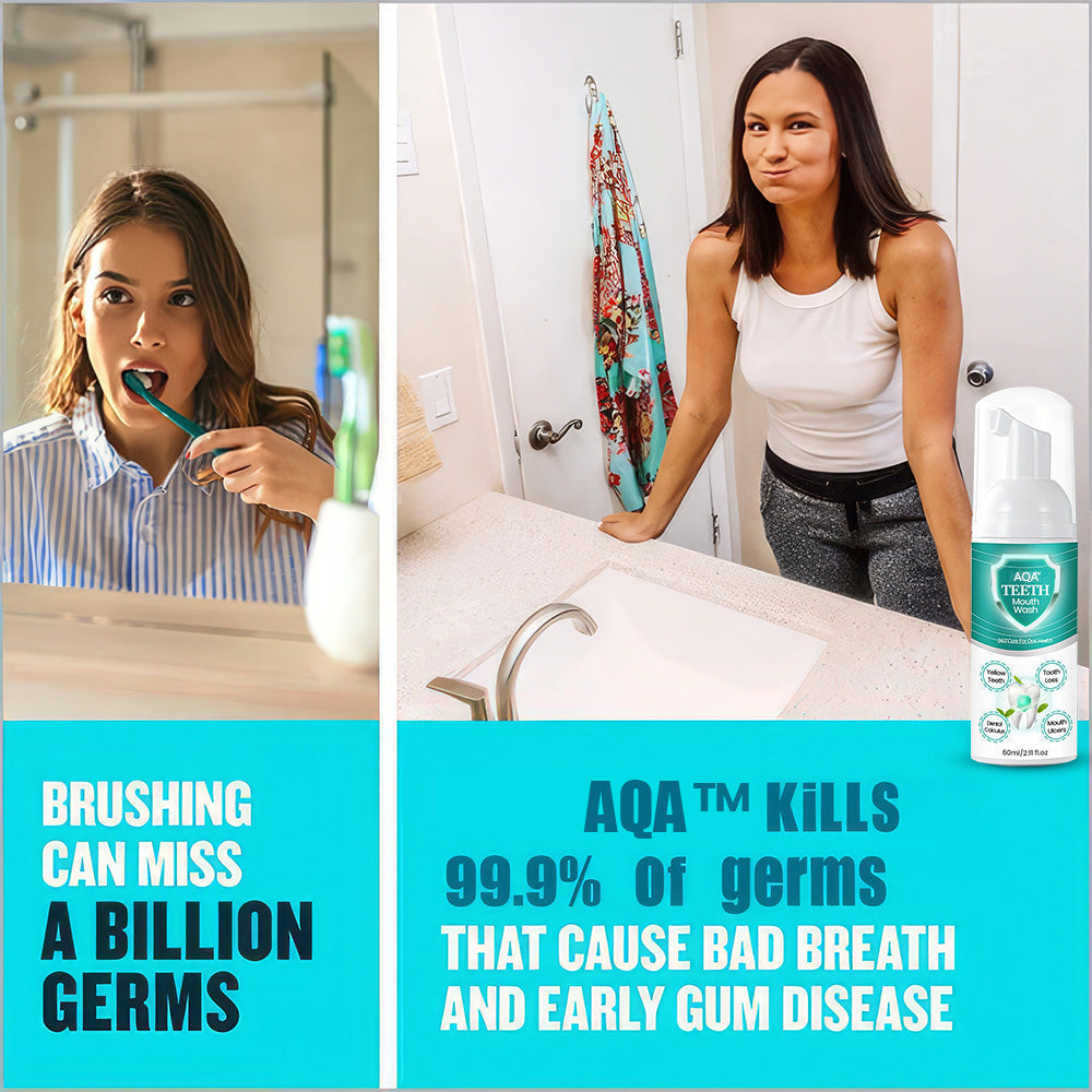 (š„LAST DAY SALE-80% OFF)AQA⢠NEW TEETH Mouthwash - Solve all Oral Problems