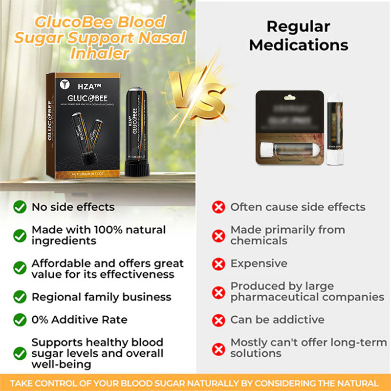 🔰Official Store: HZA™ GlucoBee Nasal Inhaler👨⚕️USA Diabetes Association (ADA)Approved (Lowers blood sugar and supports diabetes management)