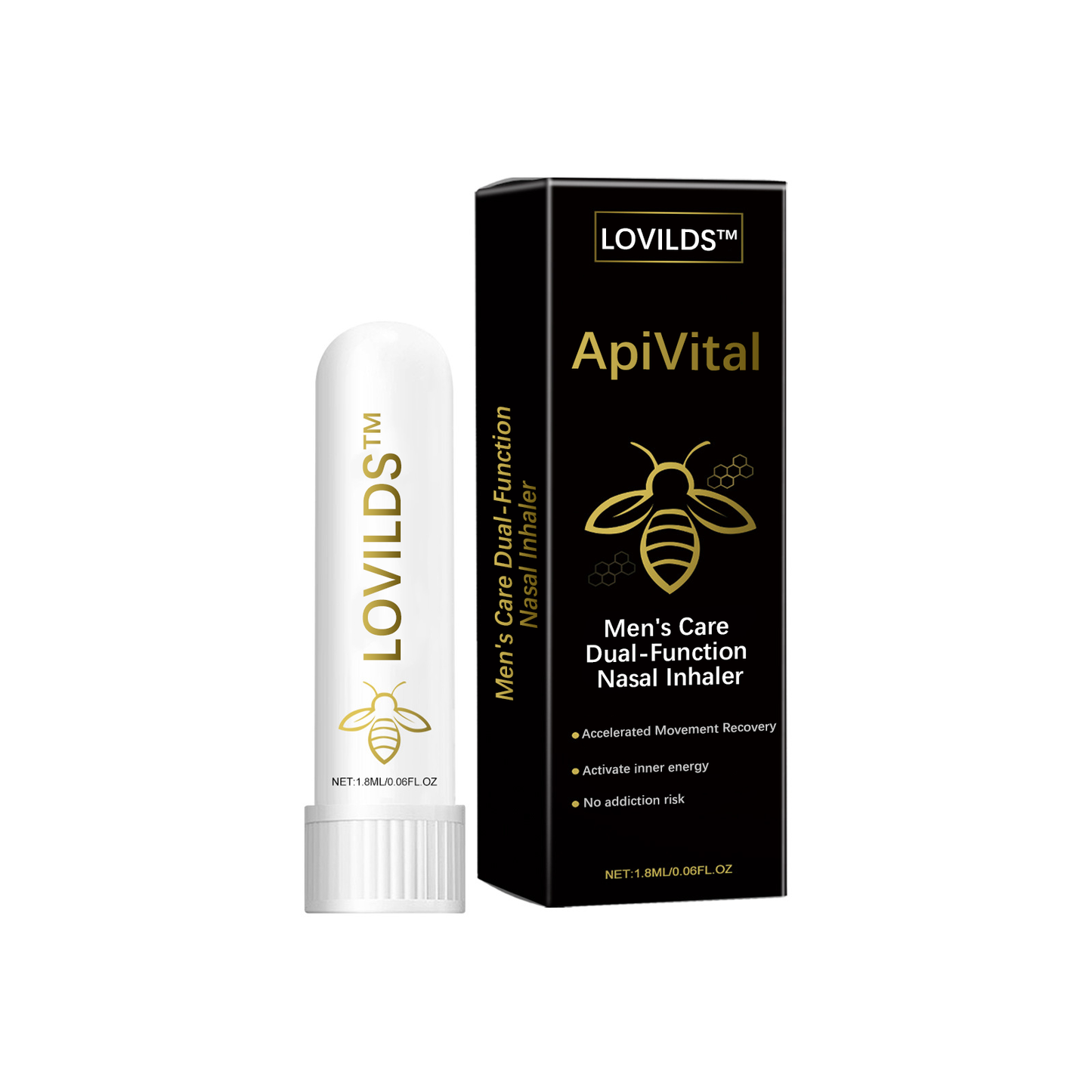 Last Day Discount: 87% OFF š LOVILDS⢠ApiVital Men's Care Dual-Function Nasal Inhalerš