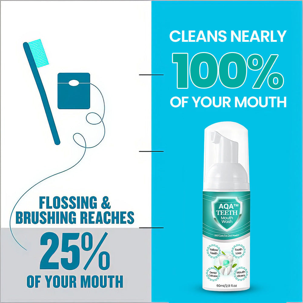(š„LAST DAY SALE-80% OFF)AQA⢠NEW TEETH Mouthwash - Solve all Oral Problems