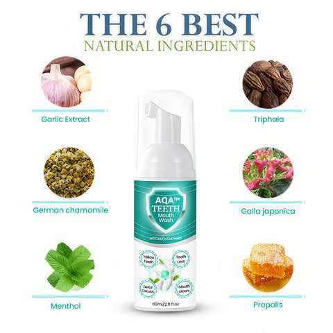 (š„LAST DAY SALE-80% OFF)AQA⢠NEW TEETH Mouthwash - Solve all Oral Problems