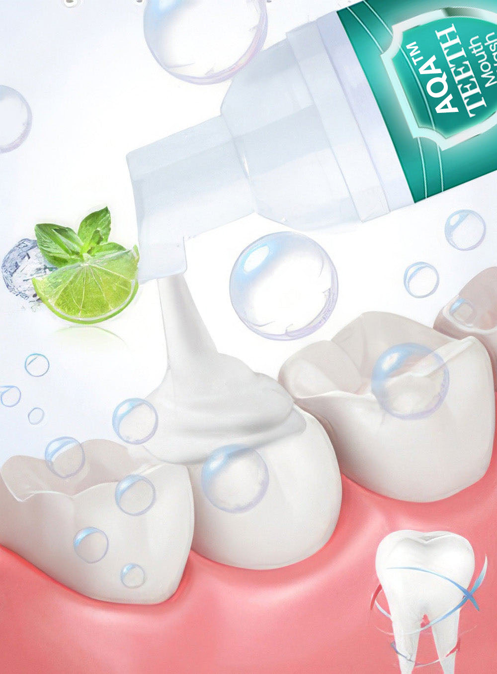 (š„LAST DAY SALE-80% OFF)AQA⢠NEW TEETH Mouthwash - Solve all Oral Problems