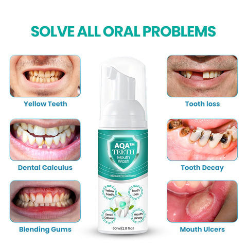 (š„LAST DAY SALE-80% OFF)AQA⢠NEW TEETH Mouthwash - Solve all Oral Problems
