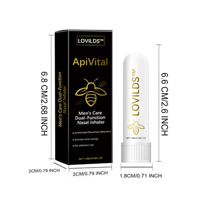 Last Day Discount: 87% OFF 🎇 LOVILDS™  ApiVital Men's Care Dual-Function Nasal Inhaler🌟